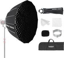Quick Release Parabolic Softbox 23.6'' - Bowens Mount Hexadecagon with Grid