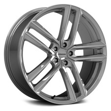 Vision 475 Clutch Wheels 18x8.5 12 5x114.3 73.1 Silver Rims Set Of 4