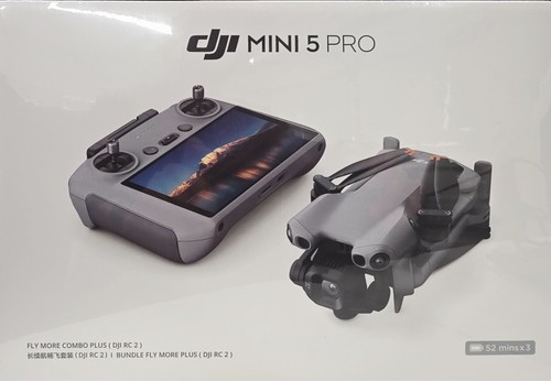 DJI Mini 5 Pro Fly More COMBO Plus Drone With RC2 Controller Brand New ...