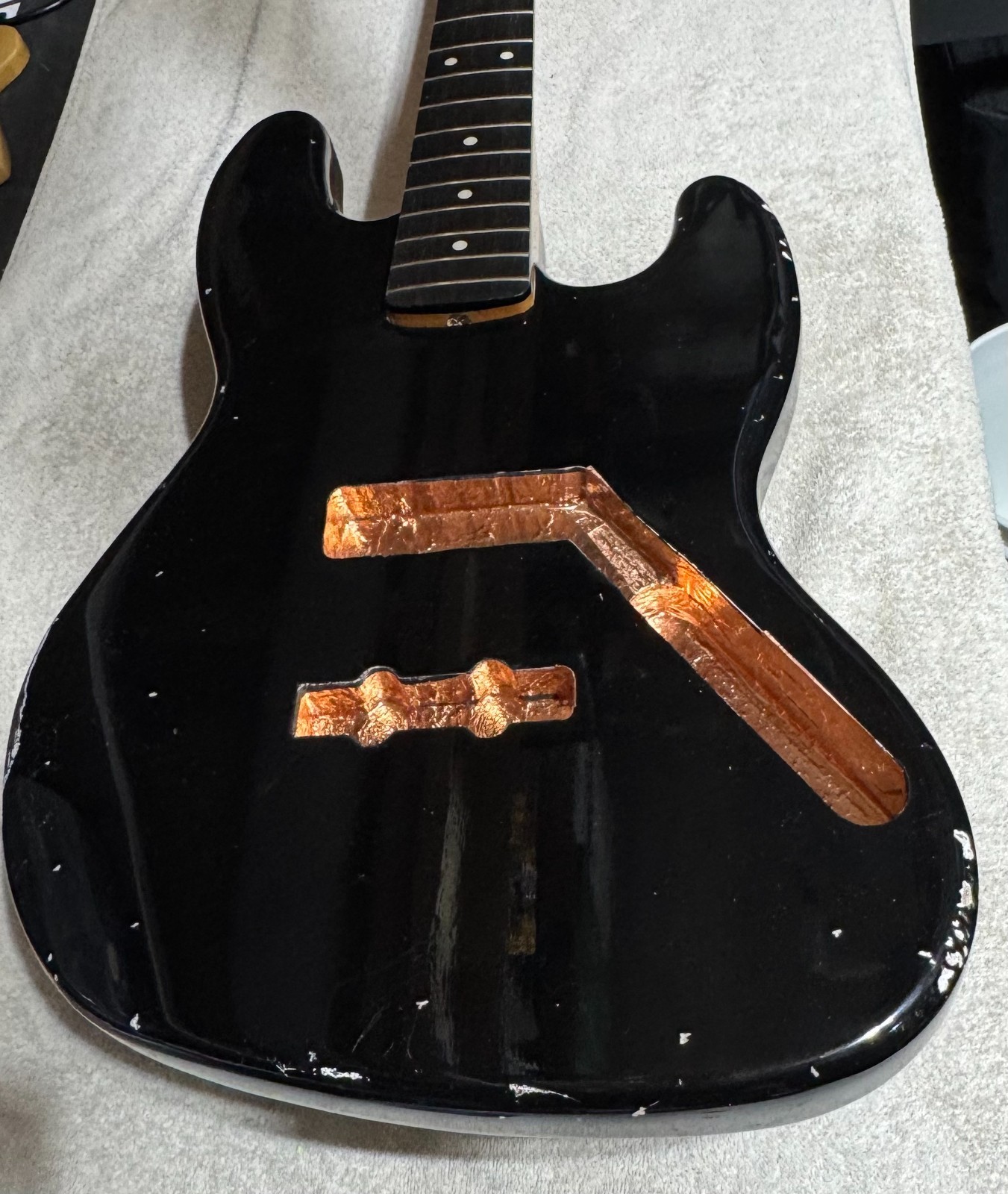 60's J Bass Body NITRO RELIC Black made by JVG Guitars 