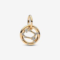 Pandora Charm 762711C01 Sternzeichen Zwilling Charm-AnhäNger 14K Vergoldung