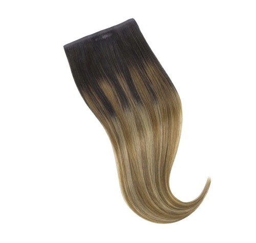 GOO GOO Seamless Clip-In Extensions, Remy Real Human Hair, Dirty Blonde, 16 Inch - Picture 3 of 12