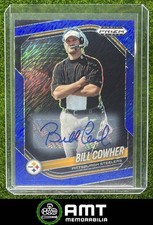 Bill Cowher 2025 Panini Prizm Black 10/15 Auto Blue Shimmer FOTL Steelers