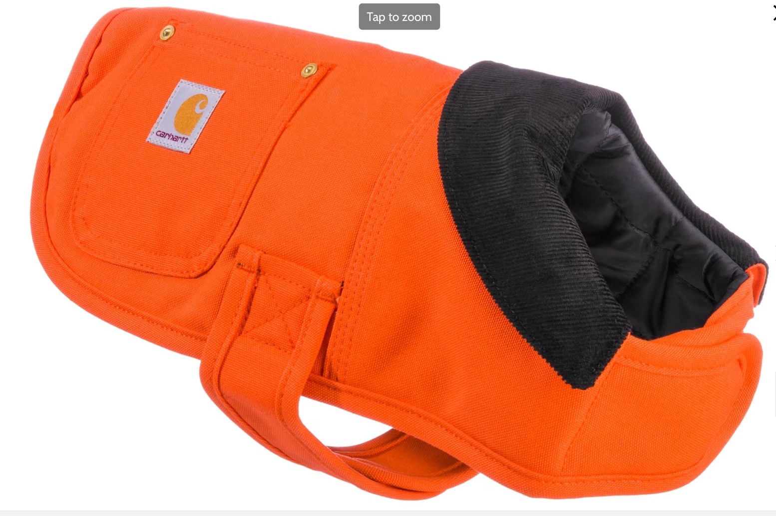 Carhartt Firm Duck Insulated Dog Chore Coat PX0616 Hunting Orange Vest Size XL/3