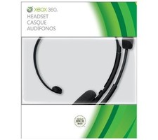 Xbox 360 Microsoft Official Wired Xbox Live Chat Headset /X360 NUEVO