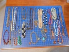 35 Vintage Necklaces Costume Jewelry Lot Reseller Wearable Craft Unsigned