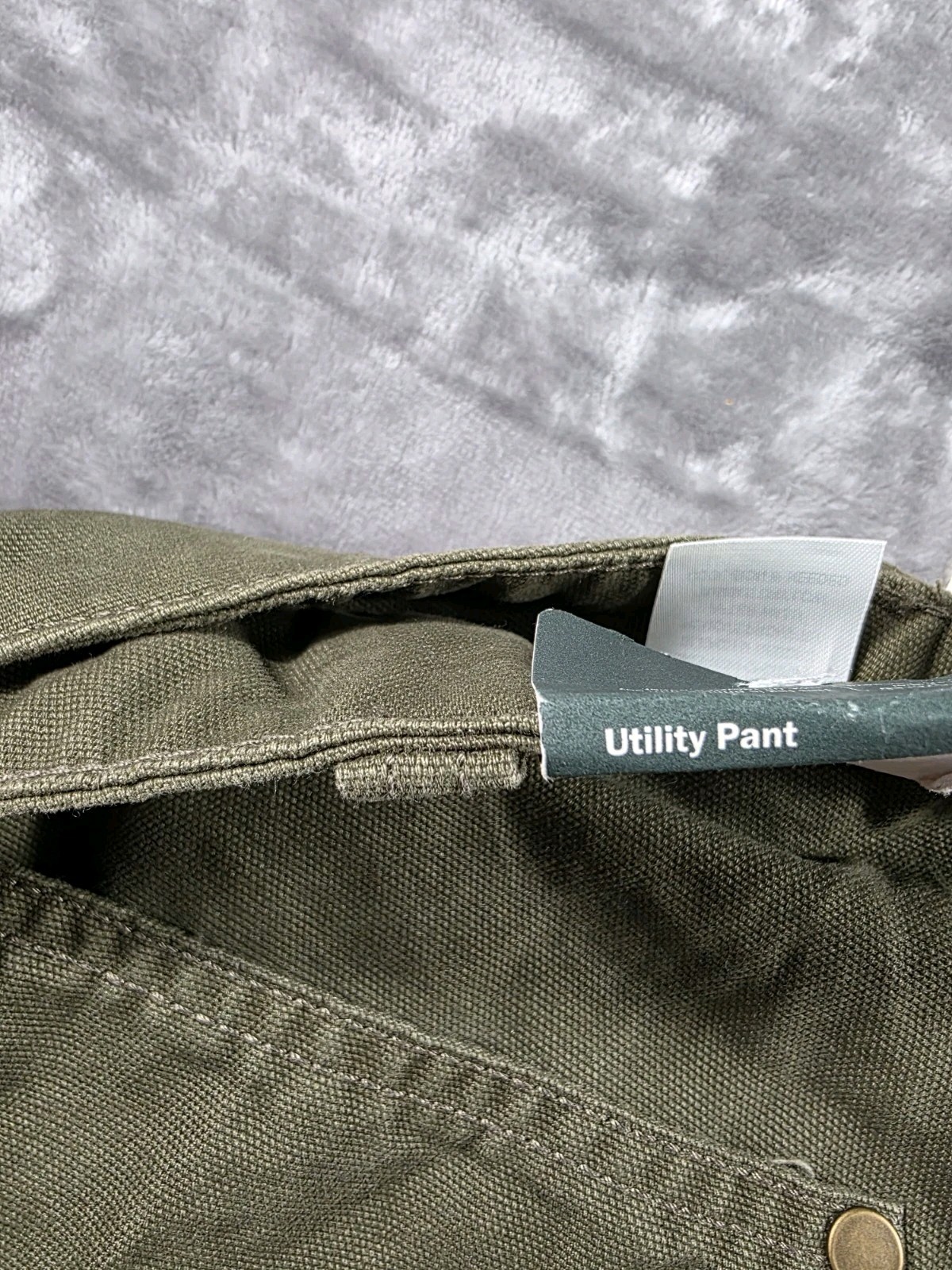 NWT Alpine Design Utility Pants Vtg Olive Casual Outdoor Organic Cotton 34x30