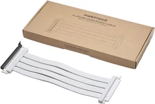 Phanteks PH-CBRS4.0_FL30_WT01 300mm FlatLine gen4.0 Riser Cable, 180˚ adapter