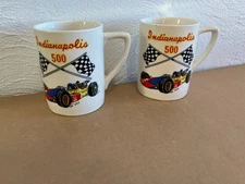 2 Indianapolis 500 Coffee Mugs 1968 era