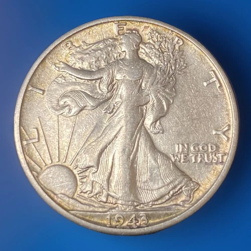 1943-S Walking Liberty Half Dollar 90% Silver Coin 50c AU Almost Uncirculated