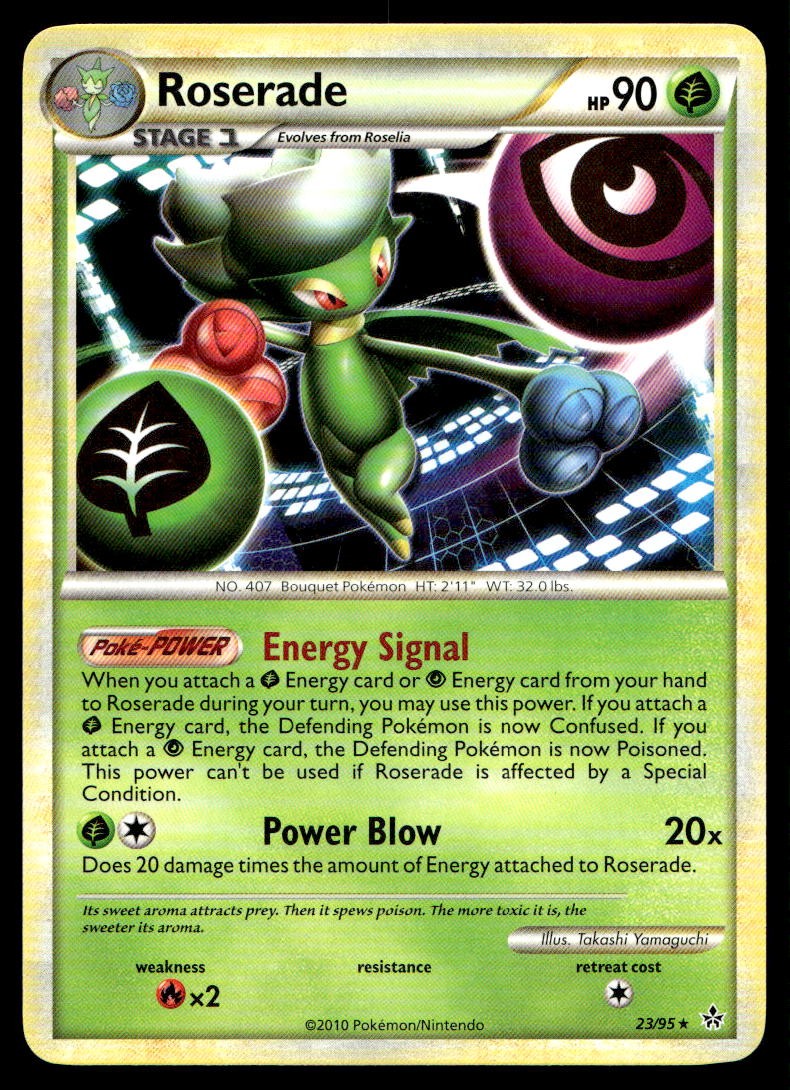 NM Roserade [Unleashed 23/95] Rare Pokemon TCG