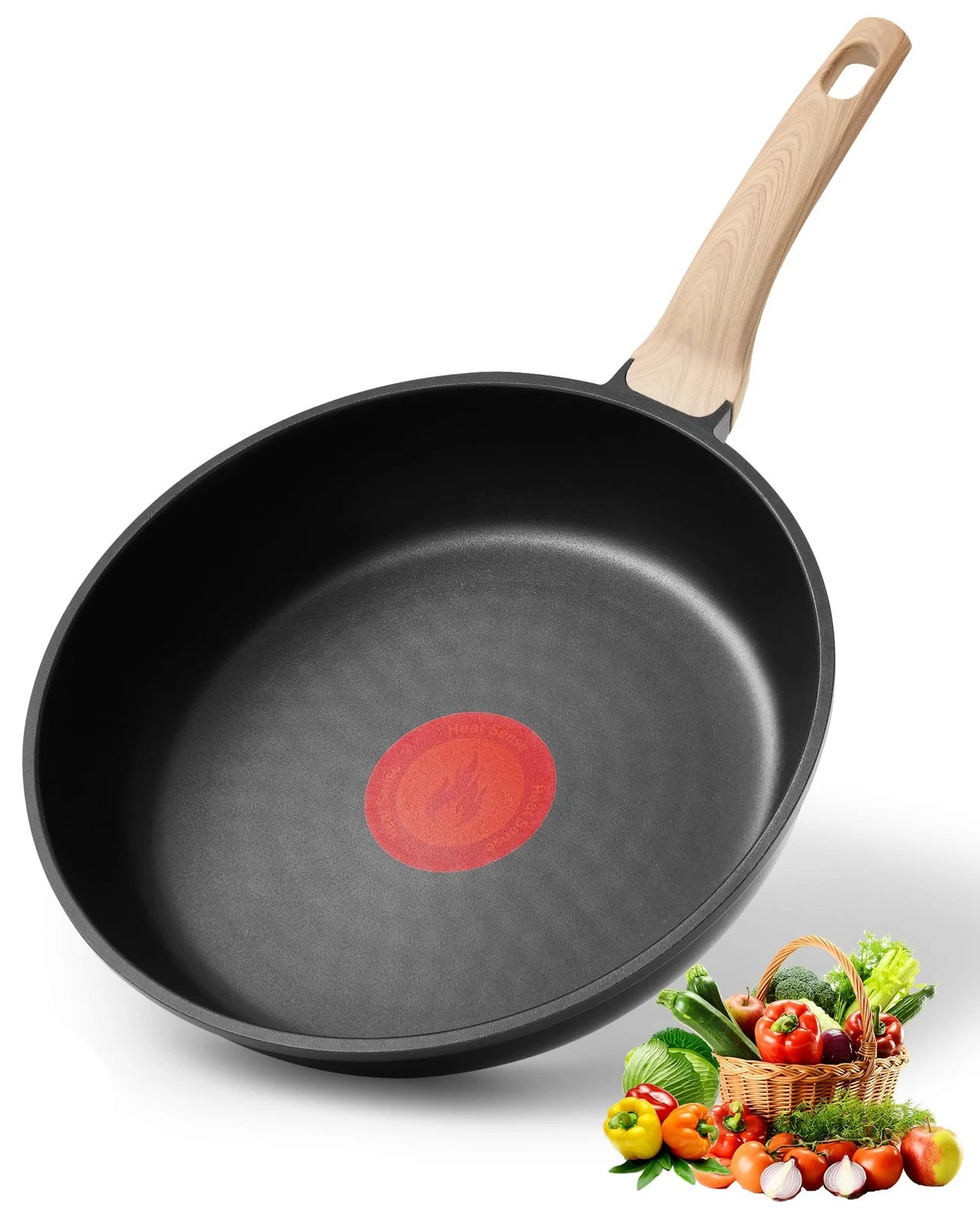 Non Stick Frying Pan, 8-inch Omelette Pan with Heat Dot Temperature Indicator...