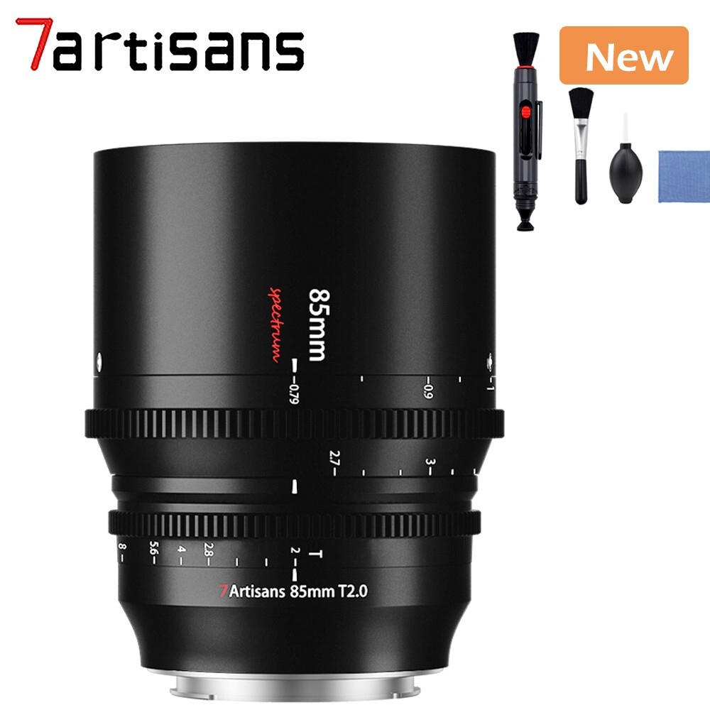 7Artisans 85mm Full Frame Cine Lens for Sony E Nikon Z Canon