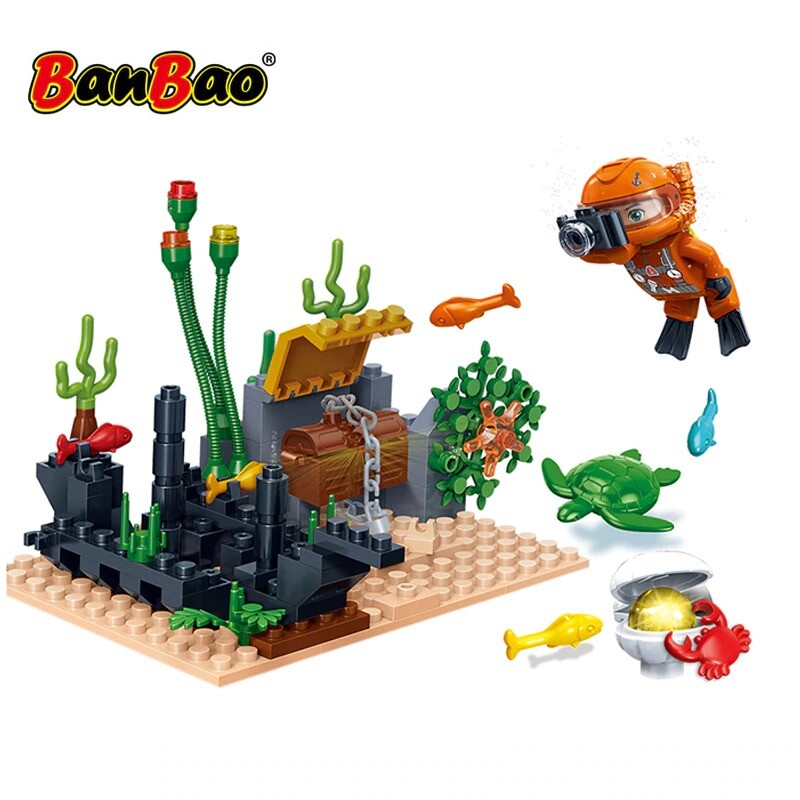 BanBao Ideas Ocean Adventure Deep Sea Submarine Ship Building
