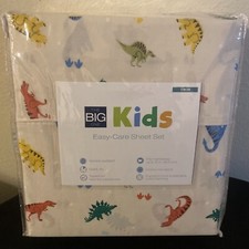 The Big One Kids Twin Sheet Set - Dino Tracks