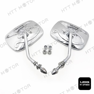 RearView Mirrors For H-D street sports chopper cruiser Eagle Spirit Live to Ride