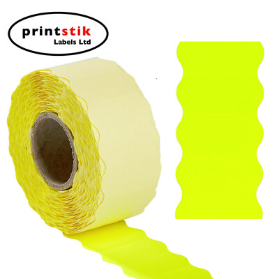 PREISPISTOLENETIKETTEN, 15.000 26 X 12 mm FLUORESZIEREND GELB PERMANENT, DANRO CT4 PUMA 