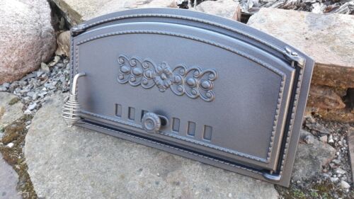 Cast Iron pizza oven door, bread oven doors, fire door 19,3" x 11" - R - Picture 2 of 12