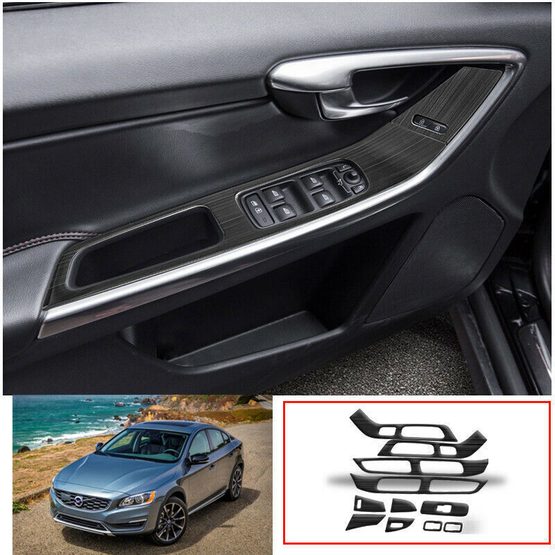 Volvo S60 V60 2012-2020 Black Titanium Window Switch Cover Trim