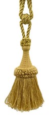 Image of DÉCOPRO 30" Tassel Tieback, Style# TBDK8, Color# D03 - Dark Gold [Set of 2]