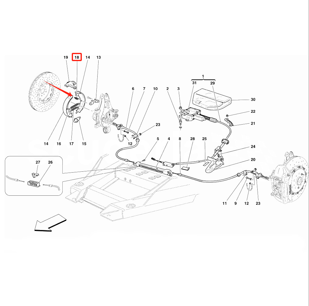 4pcs Farstener Springs fits Ferrari 458 FF California California T GTC, 240952