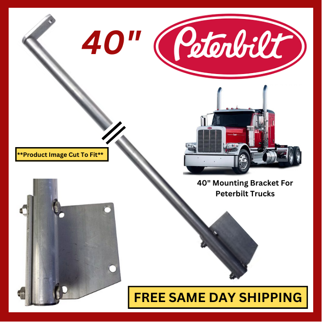 CBアンテナロッド 3feet 取付ブラケット付 US直輸入 オーバーランド Pro Trucker 40” Tall CB Antenna Aluminum Mounting Bracket For