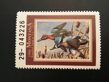 ICOLLECTZONE  US Montana 1990 MT38 Duck Stamp VF NH