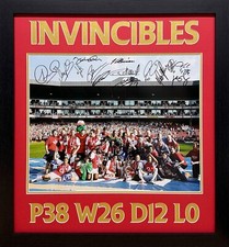 FRAMED RARE ARSENAL HUGE 16"x20" PHOTO SIGNED BY 14 INVINCIBLES SEE PROOF & COA