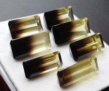 Quartz citron et fumé bicolore - 219,5 carats - Natural lemon and smocky quartz