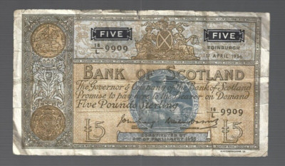 united-kingdom-1956-bank-of-scotland-5-pounds-lot-2375-ebay
