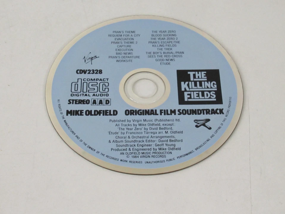 THE KILLING FIELDS/SOUNDTRACK/MIKE OLDFIELD(VIRGIN CDV 2328)CD ALBUM  - Bild 2 von 3