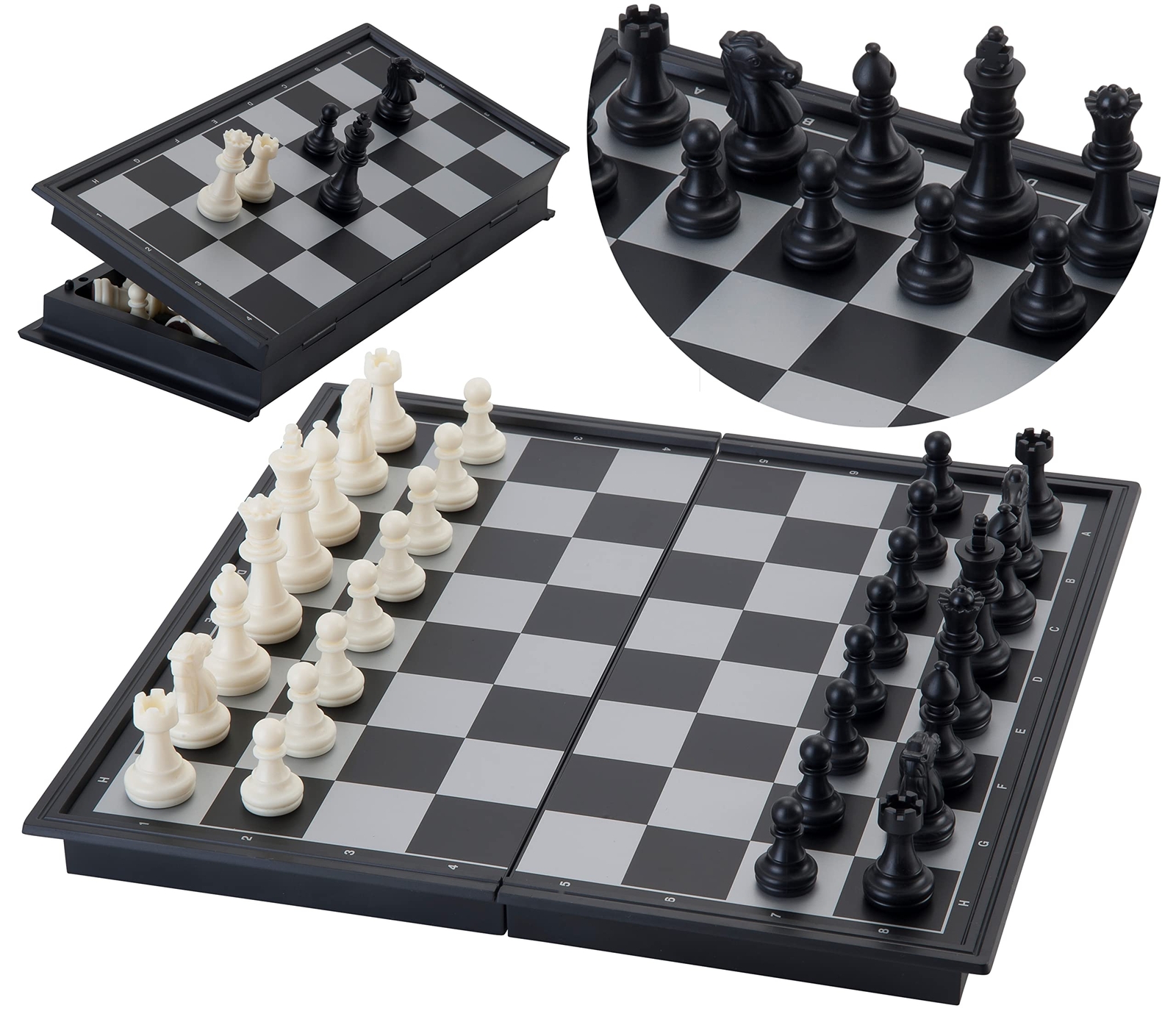 Engelhart - 200711-200712- Travel Magnetic Chess Game 16 cm / 24 cm (24 cm x 24