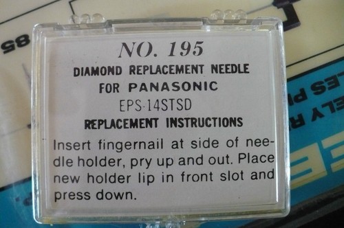 Transcriber Diamond Phonograph Stylus/Needle #195 Panasonic EPS-14STSD - Picture 2 of 2