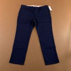 Gap Kids Girls Size 5 Plus Navy Blue Stretch Twill Uniform Chino Pants Nwt