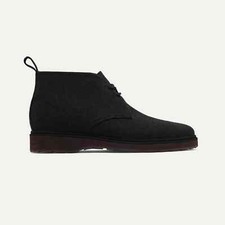 NEW ROTHYS The Chukka Boot in Black SHOES CASUAL MERINO WOOL MENS SIZE 10