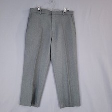 Levi Strauss  Co Action Slacks Men's Dress Pants Mid Rise Straight Gray Size 36