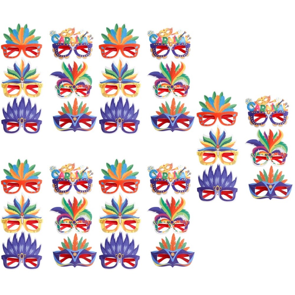 30 Pcs Carnival Glasses Felt Hawaiian Themed Party Decor Mexican eBay