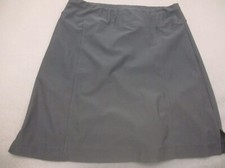 LUCY TECH Size M Womens Gray Stretch Waist Back Zip Pocket Athletic Skirt 473