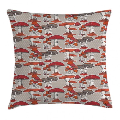 Woodland Mushroom Throw Pillow Cases Cushion Covers Home Decor 8 Sizes