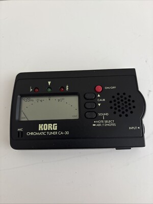 Korg Chromatic Tuner CA-30 Multi-Instrument Guitar Battery Works