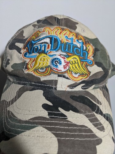 Rare Von Dutch Hat Camo Flame Eye | eBay