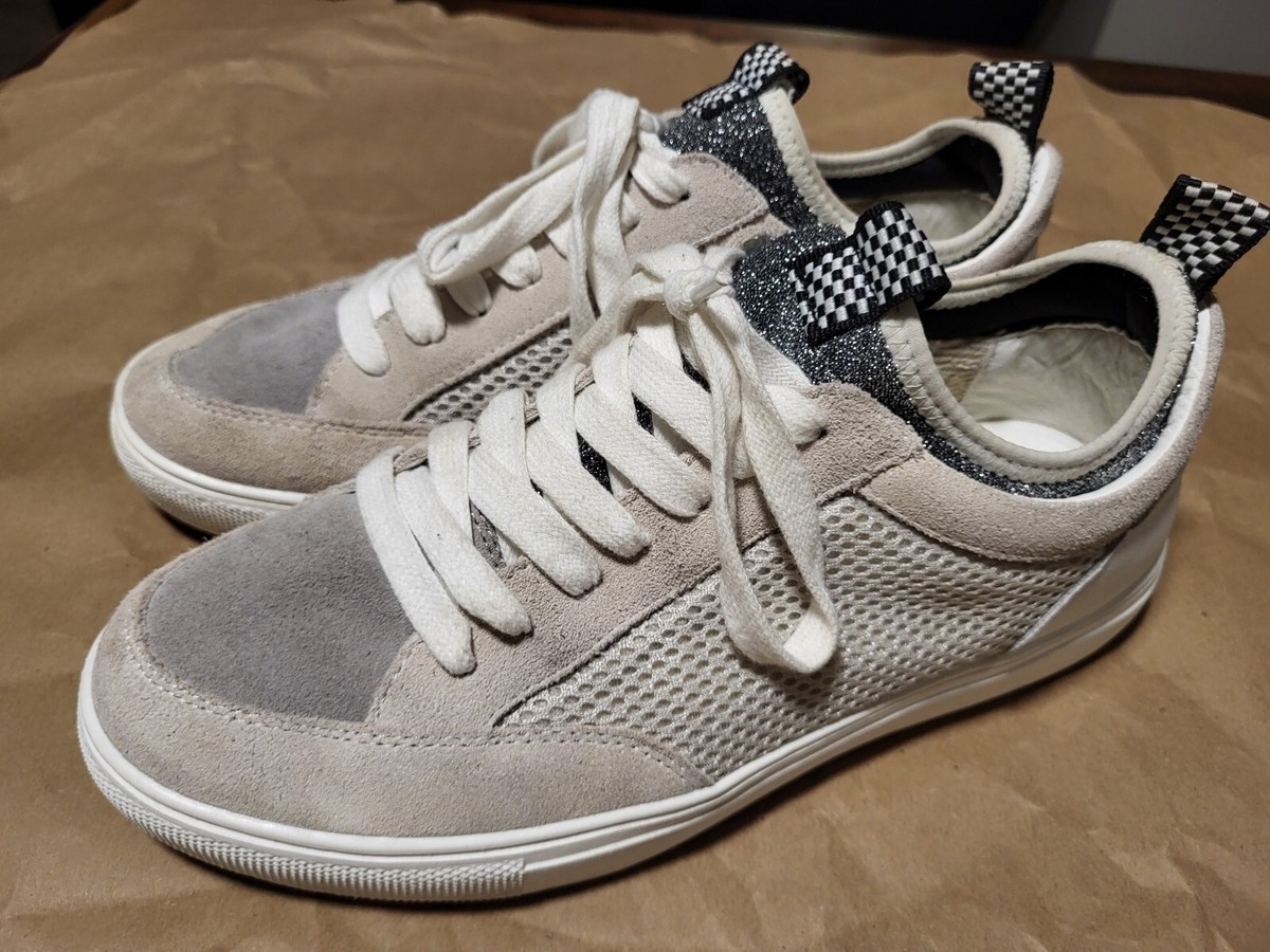 Steve Madden Women's BLISS Taupe Fabric Low Top Fashion Sneakers Size M