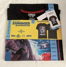 Universal Studios Adult Family T Shirt Size Large Jaws E.T. Brand New
