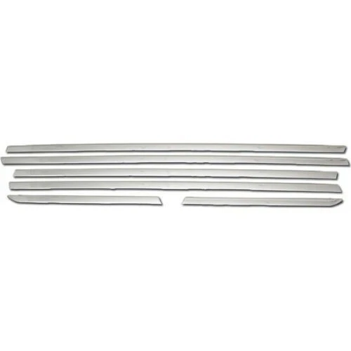 Chrome Window Frame Trim S.Steel 6 Pcs Fits Toyota Land Cruiser Prado 2009-2023 Foto 4 de 4