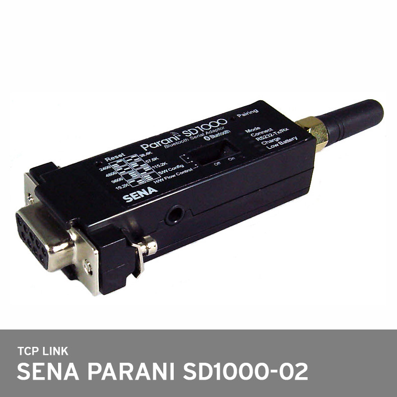 Sena Parani SD1000-02 Wireless Class1 Bluetooth RS232-RX/TX Serial 