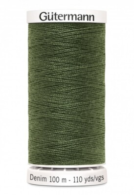 Gutermann Denim Nähfaden 100m 9250 grün - je