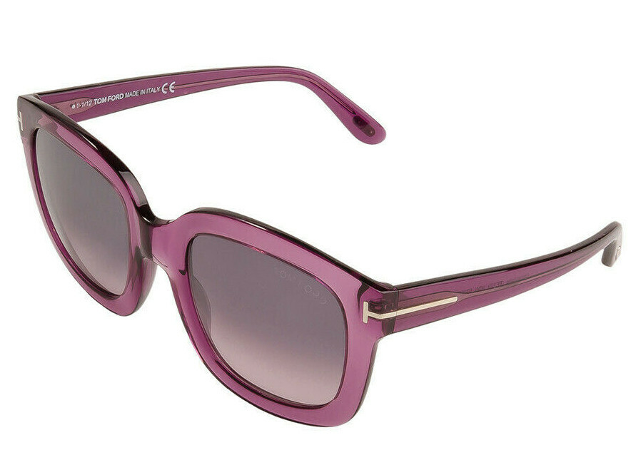 TOM FORD CHRISTOPHE TF279 90W PURPLE SUNGLASSES 53-23 Lucite Crystal Translucent image 5