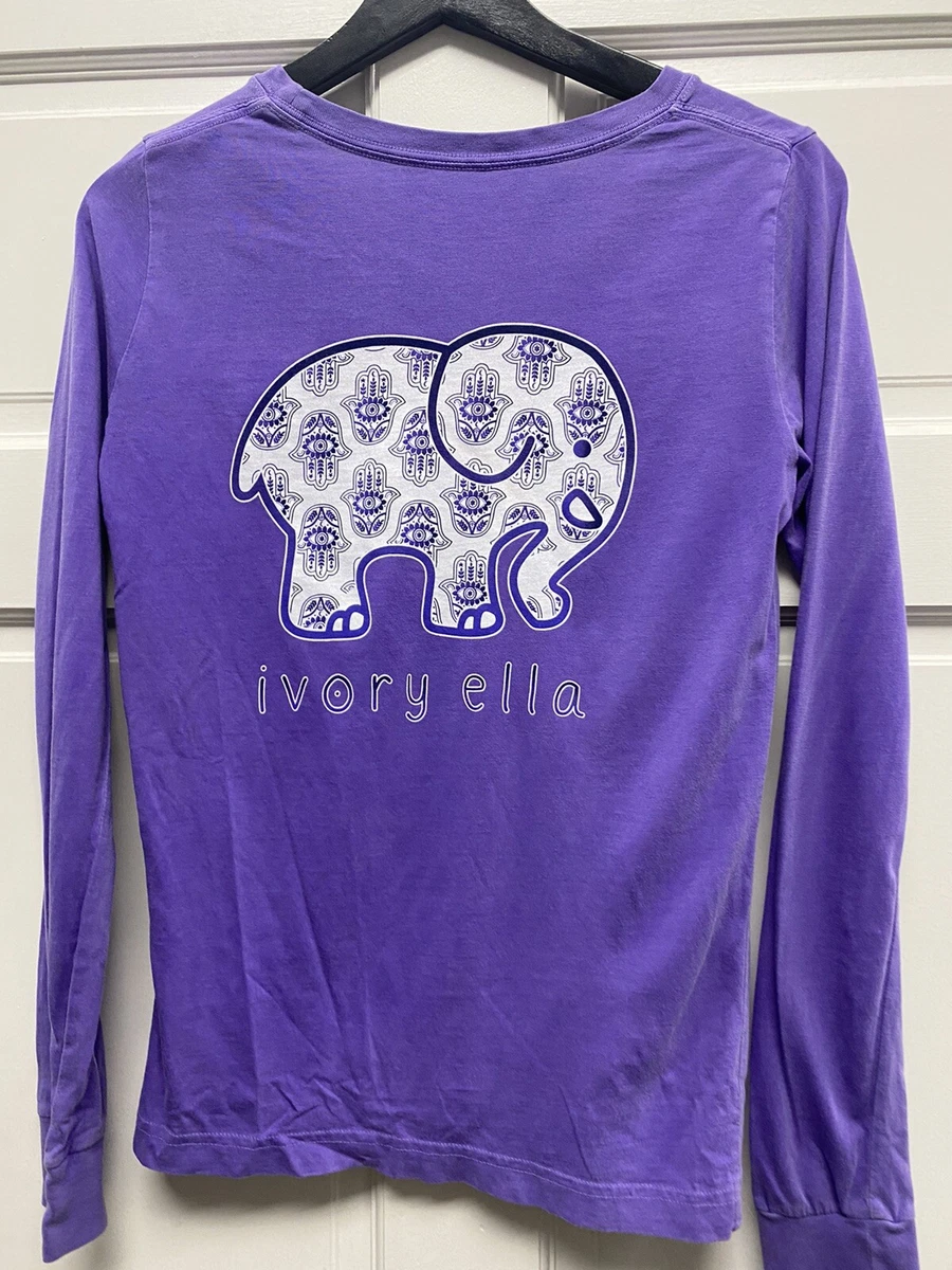 Ivory Ella Womens purple Long Sleeve Size Small Crewneck Sweatshirt!!! |  eBay