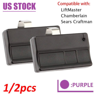 370LM Purple Learn Button 950D 953D 3-Btn Garage Door Remote for Liftmaster