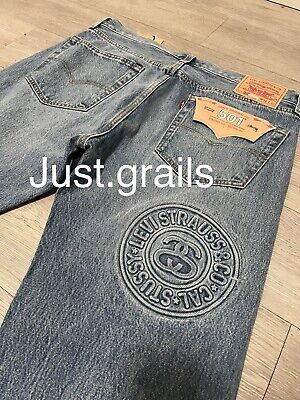 Stussy X Levi’s Jeans Embossed 501 New Ready To Ship Size 36 | eBay